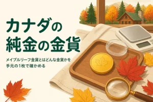 メイプルリーフ金貨とはどんな金貨かを案内する記事のアイキャッチ