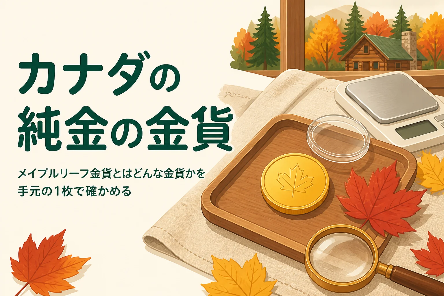 メイプルリーフ金貨とはどんな金貨かを案内する記事のアイキャッチ